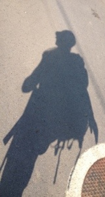 Me and my shadow along the Camino del Norte